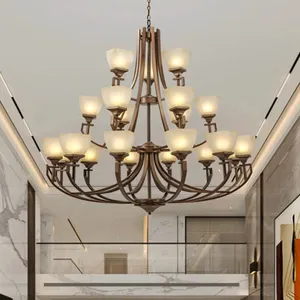 Led Large Foyer Chandelier Crystal Hotel America Design Long Foyer Chandelier For Staircase Hanging Light Fixtures