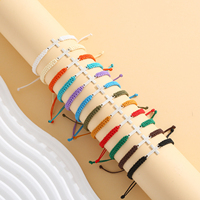 Bracelet ajustable unisexe en alliage avec croix, cœur et football, pierre principale en résine, nœud coulissant, cadeau de foi chrétienne - Plusieurs couleurs