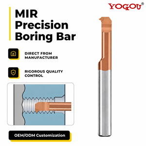Barre de perçage interne <span class=keywords><strong>MIR</strong></span> Micro en carbure monobloc 60 °   Mini tour CNC, outil de tournage de filetage à petit alésage, anti-vibration, 4-<span class=keywords><strong>20</strong></span> <span class=keywords><strong>mm</strong></span> - Product Image 1
