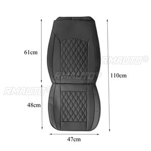 1PC Housse de siège avant universelle pour voiture, motif quadrillé 5D, en PU respirant, pour toutes les saisons, protection de siège de véhicule général - Product Image 6