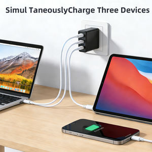 Chargeur rapide AWELL 100W GaN 3 ports PD3.0/QC3.0 Adaptateur mural magnétique pour ordinateur portable, tablette, smartphone - Product Image 5