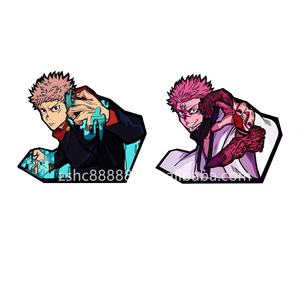 Autocollants 3D imperméables Jujutsu <span class=keywords><strong>Kaisen</strong></span> Anime Décoration Itadori Yuji Ryomen Sukuna Décoration de voiture Réfrigérateur 116x130mm PET - Product Image 1