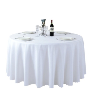 Tienda de fábrica, cubierta de mesa de poliéster lavable de 120 pulgadas, mantel redondo decorativo para boda, fiesta, comedor, banquete - Product Image 1