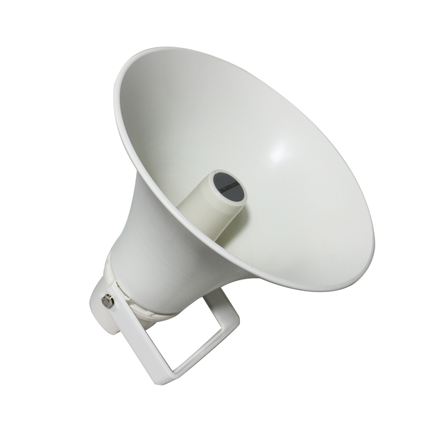 PA System Public Address Speaker 15W Bracket Mount Aluminium  Waterproof Horn Speaker With High DB for Outdoor Application