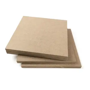优质杨木桉叶芯3/4 '中密度纤维板HDF三聚氰胺层压板中密度纤维板