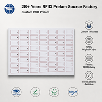 Feuille pré-imprimée RFID MIFARE(R) Classic 4K 13,56 MHz en PVC avec puce NFC pour la fabrication de cartes intelligentes