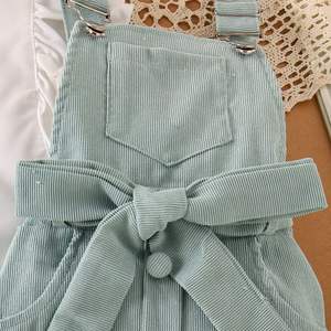 Ensemble cadeau pour nouveau-né, manches bouffantes à volants, bretelles, Ropa De <span class=keywords><strong>Bebe</strong></span>, vêtements d'hiver pour bébé, robe pour filles, body pour bébé - Product Image 4