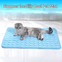 Sommer-Kühlmatte für Haustiere, Atmungsaktives Eisseide-Katzennest für Hunde - Haustierzubehör & Matten & Unterlagen