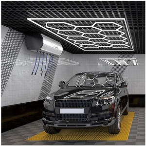 Lámpara Led de panal, hexágono lineal, luz de trabajo para detalles de automóviles, luces Led hexagonales para techo de garaje - Product Image 5