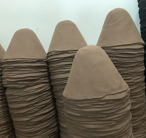 Chapeau en feutre de laine 100% uni, corps de chapeau en feutre de fourrure, <span class=keywords><strong>capeline</strong></span> bloquée, chapeau en laine semi-fini, fabricant de chapeaux en gros, design - Product Image 3