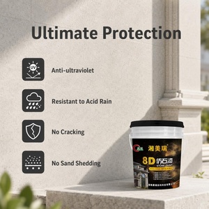 Pintura de Piedra de Granito, Revestimiento con Efecto Piedra Ligero, Reduce la Carga del Edificio, Pared Exterior - Product Image 2