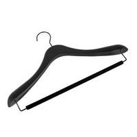 Cintre en bois moderne personnalisé avec crochet métallique, cintre en bois sur mesure pour les boutiques de vêtements