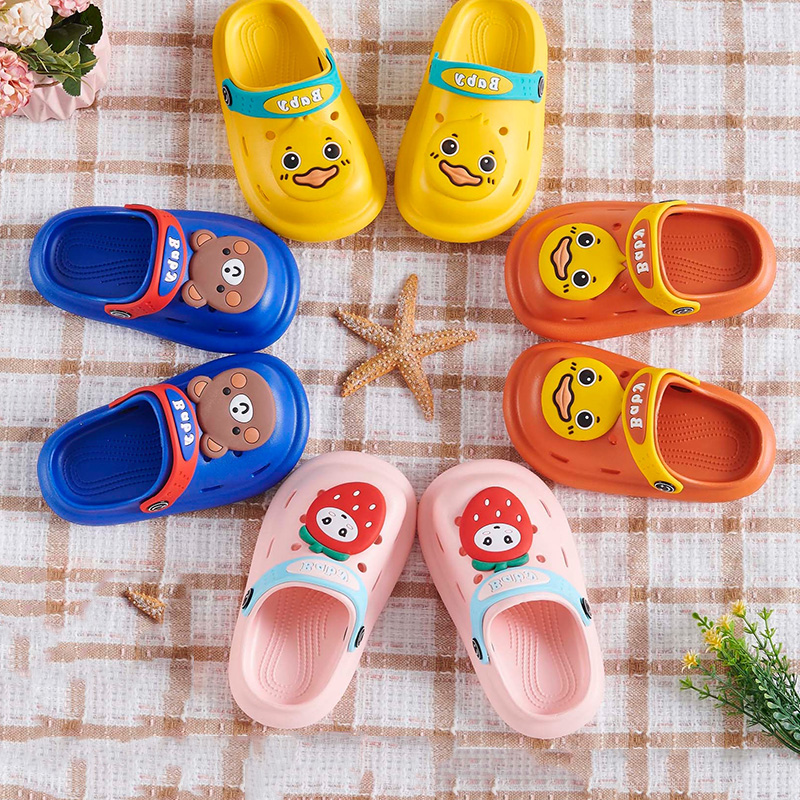 Дизайнерские садовые тапочки EVA, удобные модные симпатичные детские сандалии для мальчиков и девочек, оптовая продажа