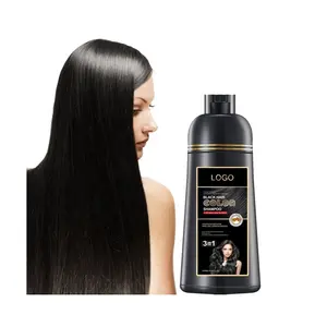 Factory Instant Dye Gray Coverage Ammonia Free Argan Indonesia Hair Color Shampoo Private Label