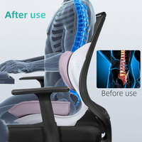 Coussin de massage ergonomique électrique sans fil pour chaises, pression d'air, chaleur, 3 modes, rechargeable par USB, 15 minutes