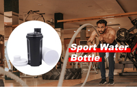 Gourde shaker protéinée personnalisée 500 ml sans BPA, anti-fuite, avec filtre en maille, qualité alimentaire, légère, pour gym, fitness, sport – Vente en gros usine OEM