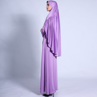 Ensembles Abaya et Khimar pour femmes musulmanes, de bonne qualité, prêts à l'expédition, acceptant les commandes OEM/ODM, décontractés, grandes tailles, couleur unie, coupe ample, pour usage quotidien