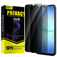 Protection d'écran en verre trempé 9H pour Samsung Galaxy S24 FE A37 A57 M35 S25 FE, couverture complète, anti-espionnage, film anti-éclats