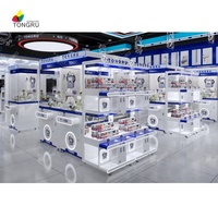 Game Shop 160 ㎡   Machine à grue à monnayeur Blue Claw en gros, conception personnalisée, pour magasin de cadeaux, parc à thème, jeu d'arcade, garantie 1 an
