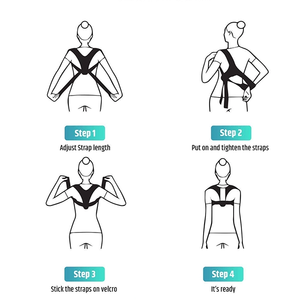 Ceinture Correctrice de Posture en Néoprène et Cuir Réglable pour le Haut du Dos – Offre Spéciale - Product Image 5