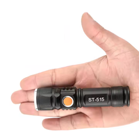 Mini torche LED tactique zoomable de haute qualité Lampe de poche LED rechargeable par USB
