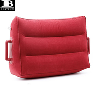 Coussin gonflable confortable en forme de cale avec poignées pour couples, idéal pour positionner les adultes au lit
