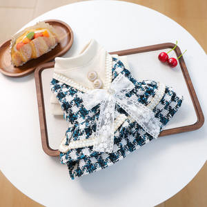 <strong>Graceful</strong> Autumn Winter <strong>Pet</strong> Dog Warm Cute Dress with Bowknot - Product Image 5