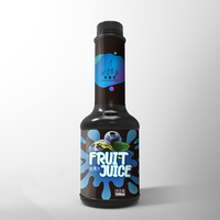 1.2l Hoogwaardige Fabriek Verkoopt Direct Groothandel Bubble Tea Ingrediënten Zure Bosbessen Smaak Concentraat Fruit Siroop Vruchtensap