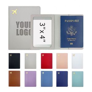 Clip de Viaje para Pasaporte de Cuero, Bolsa Multifuncional para Guardar Documentos, Logotipo Personalizable, Gran Venta - Product Image 1