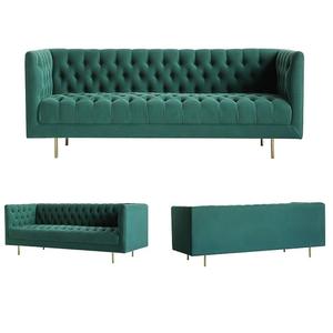 Ensemble de canapés modulaires en tissu bouclé de luxe pour la maison, ensemble de canapés sectionnels, <span class=keywords><strong>canapé</strong></span> <span class=keywords><strong>Chesterfield</strong></span> capitonné moderne pour le salon - Product Image 1