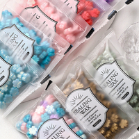 La cire de laque de perle de cire en forme de fleur de cerisier est utilisée pour l'emballage de cadeau d'invitation d'enveloppe fabricants de boîte cosmétique en gros