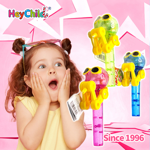 Caramelos al por mayor con etiqueta privada personalizada, el favorito de los niños para aperitivos y juegos: Piruleta 3D con gafas de sol de hombre pequeño, sabores frutales vibrantes, juguete OEM - Product Image 2