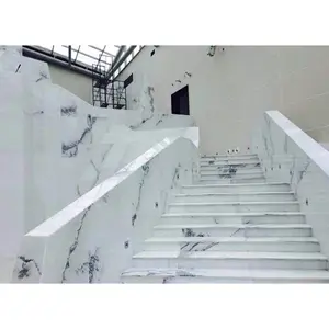 Weiß Marmor Stein Design Böden Und Treppen Lauffläche