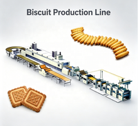 Machine à fabriquer des biscuits sandwichs à deux voies et une couleur, capacité 150-200 kg/h, ligne de production complète de biscuits