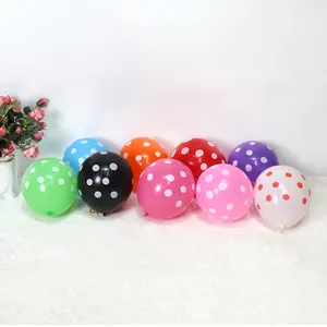 100 Stks/zak China Leverancier Circulaire Wave-Punt Latex Ballonnen Lucky Vulling Spot Ballonnen 12Inch Verschillende Dot Latex Ballon