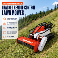 All Terrain Crawler 1000mm freesmaaier op batterijen, rupsbanden, op afstand bestuurbare gazonmaaier voor bosbouw