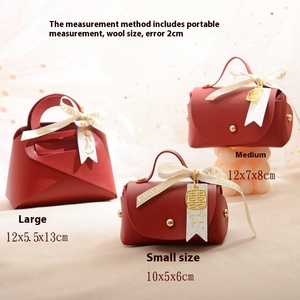 Wholesale Instagram DIY Small Green Handbag Shape Birthday <strong>Party</strong> Wedding Gift Leather Candy <strong>Sweet</strong> Box <strong>Bag</strong> with Bowknot - Product Image 6