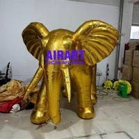 Accessoires en forme d'animaux mignons pour fête thème cirque, ballon d'éléphant gonflable pour la vente, mascotte