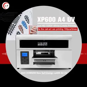High quality XP600 A4 uv inkjet printer for phone case pen plastic metal uv printing machine