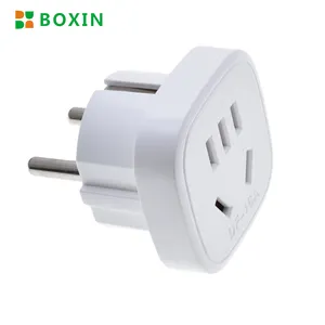 Au To Eu Plug Adapter Ons Naar Eu Schuko Power Converter Voor Amerika Australië Japan Thailand Nieuwe Sealand Duitse France Italy