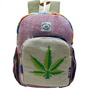 Designer <b>Hemp</b> Evening Bag <b>Backpack</b> Stylish and Eco-Friendly Shoulder Carry Accessory - Product Image 1
