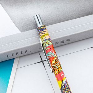 1.0Mm <b>Retractable</b> Heat Transfer Film Ballpoint Wholesale Laser-Engraved Logo Rotating Metal Promotional Gift <b>Pen</b> - Product Image 2