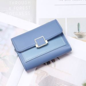 Fashionable Colorful <b>Small</b> Wallet Short Student Coin <b>Purse</b> Female Card Bag Wallets - Product Image 6
