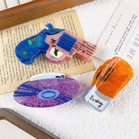 Accessoires de cheveux pour femmes Grands modèles Pistolet Acétate de cellulose Griffe de cheveux CD Records Gants de boxe Pince à cheveux