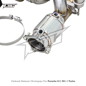 Système d'échappement sport à soupapes automatiques pour 991/991.1/991.2 3.8T Supersport X-pipe Sound Axle Back Downpipe - Product Image 2