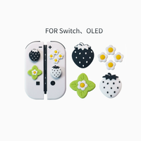 Kit de protection Fraise : Capuchons antidérapants en silicone pour joysticks Switch 2 et protections de manettes pour NS 2 Lite Oled