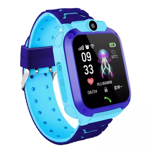 High Quality Q12 Smartwatch Children Video Calling Sim Card Phone Smart Watch with Location Track Waterproof Kids Smart Watch