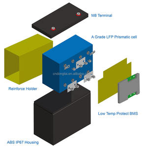 TORCHN RV батарея перезаряжаемая 12V 200 Ah LiIon батарея Lifepo4 12V литиевая батарея - Product Image 3