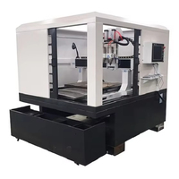 Machine de fraisage et de gravure CNC à double tête 7090 pour métal