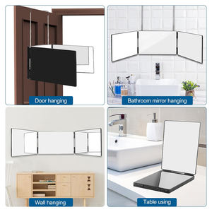 <span class=keywords><strong>Miroir</strong></span> <span class=keywords><strong>de</strong></span> maquillage et <span class=keywords><strong>de</strong></span> rasage portable CF à hauteur réglable 360 °   <span class=keywords><strong>Miroir</strong></span> <span class=keywords><strong>de</strong></span> coiffure pliable pour <span class=keywords><strong>salle</strong></span> <span class=keywords><strong>de</strong></span> <span class=keywords><strong>bain</strong></span> et voyage - Product Image 6